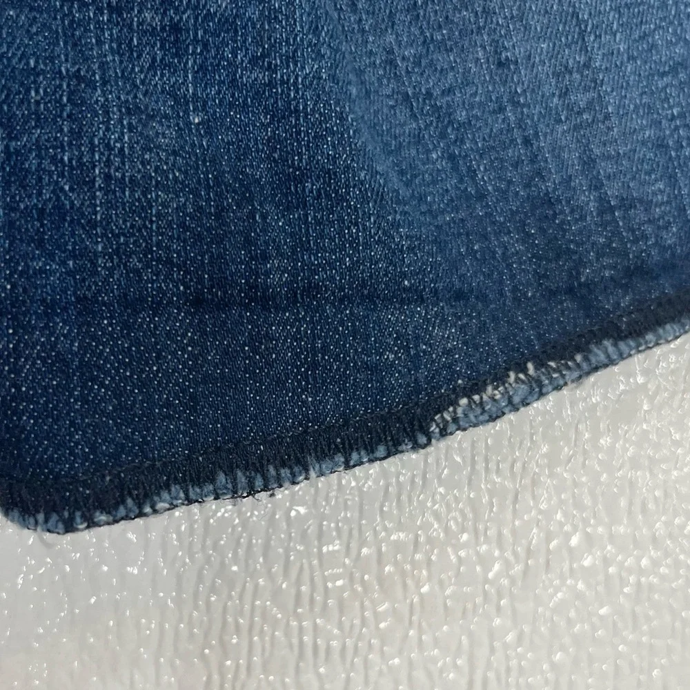 7 FOR ALL MANKIND Dark Blue Indigo Denim Shorts Size 28 - Picture 4 of 6